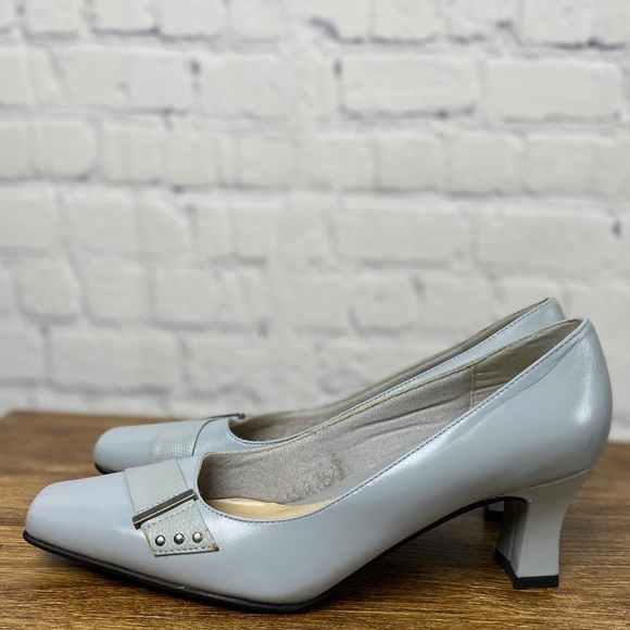 NATURALIZER vintage grey leather heel shoes| 6.5 - Picture 5 of 12